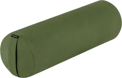 Sequoia Yoga Bolster Pillow - Meditation Cushion for Yoga Practices - Includes Machine Washable 100% Cotton Cover & Durable Carry Handle