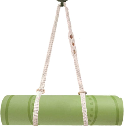 Macrame Yoga Mat Carrying Strap [MAT NOT Included], Hand Woven Multi-Purpose Strap/Carrier