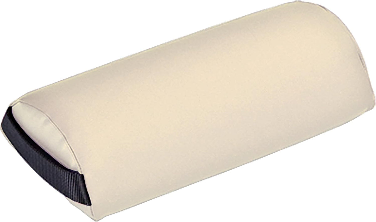 Bolster Pillow Neck – Durable Massage Bolster, 100% PU Upholstery incl. Strap Handle/Professional Quality for Massage Tables/Back Pain Relief, Black 3Lx6Wx13H