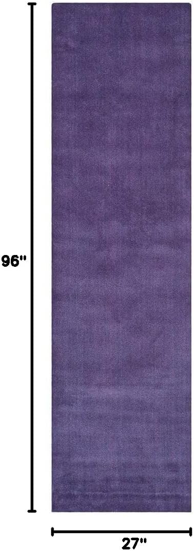 Himalaya Collection Area Rug - 6' Round, Black, Handmade Solid Wool, Ideal for High Traffic Areas in Living Room, Bedroom (HIM610C)