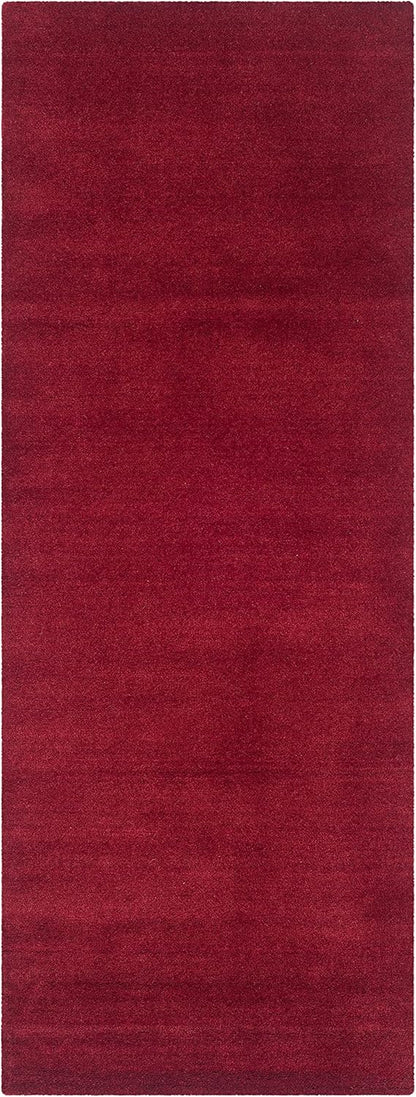 Himalaya Collection Area Rug - 6' Round, Black, Handmade Solid Wool, Ideal for High Traffic Areas in Living Room, Bedroom (HIM610C)