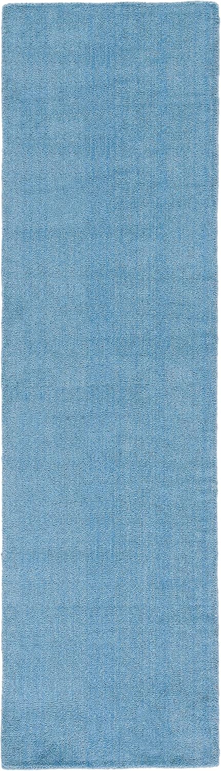 Himalaya Collection Area Rug - 6' Round, Black, Handmade Solid Wool, Ideal for High Traffic Areas in Living Room, Bedroom (HIM610C)