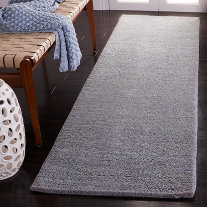 Himalaya Collection Area Rug - 6' Round, Black, Handmade Solid Wool, Ideal for High Traffic Areas in Living Room, Bedroom (HIM610C)