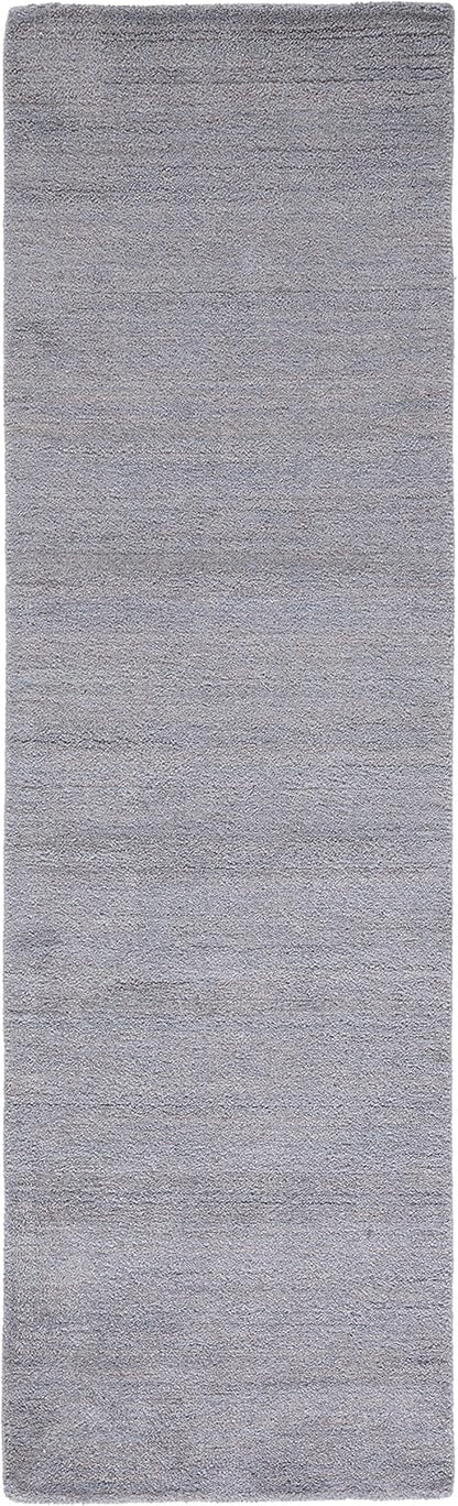 Himalaya Collection Area Rug - 6' Round, Black, Handmade Solid Wool, Ideal for High Traffic Areas in Living Room, Bedroom (HIM610C)