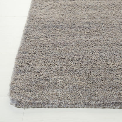 Himalaya Collection Area Rug - 6' Round, Black, Handmade Solid Wool, Ideal for High Traffic Areas in Living Room, Bedroom (HIM610C)