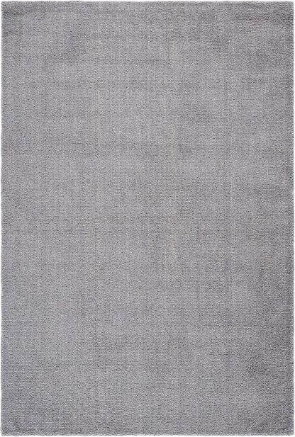 Himalaya Collection Area Rug - 6' Round, Black, Handmade Solid Wool, Ideal for High Traffic Areas in Living Room, Bedroom (HIM610C)