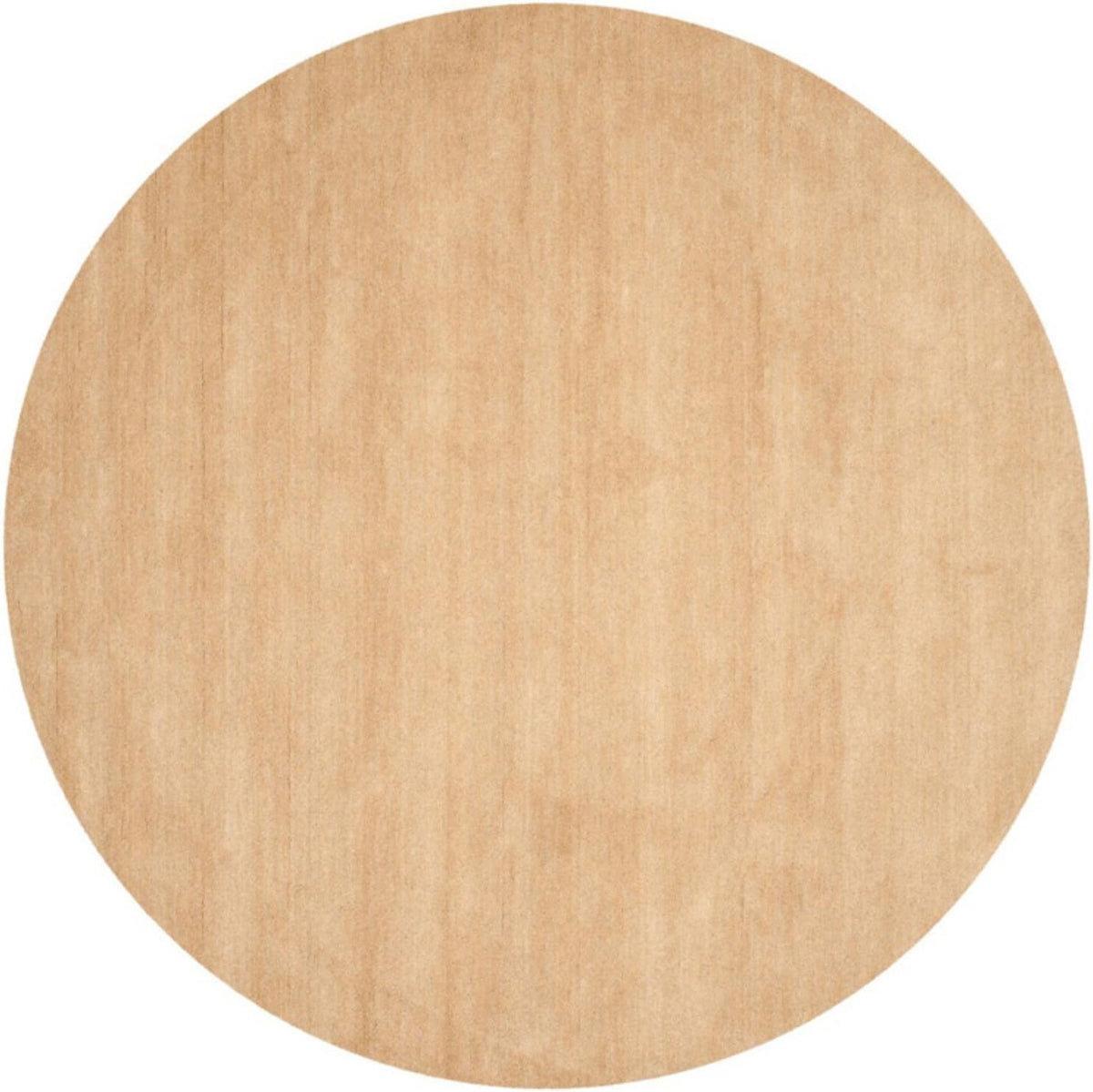 Himalaya Collection Area Rug - 6' Round, Black, Handmade Solid Wool, Ideal for High Traffic Areas in Living Room, Bedroom (HIM610C)