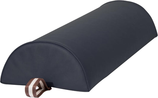 6"x26" Large Half Round Bolster Pillow – Black, Semi-Round Cushion for Massage Tables, Yoga, and Physical Therapy