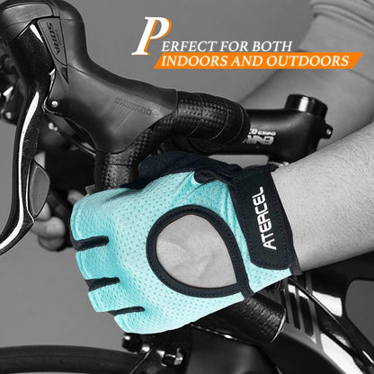 Weight Lifting Gloves Full Palm Protection, Workout Gloves for Gym, Cycling, Exercise, Breathable, Super Lightweight for Mens and Women