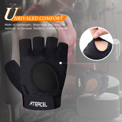 Weight Lifting Gloves Full Palm Protection, Workout Gloves for Gym, Cycling, Exercise, Breathable, Super Lightweight for Mens and Women