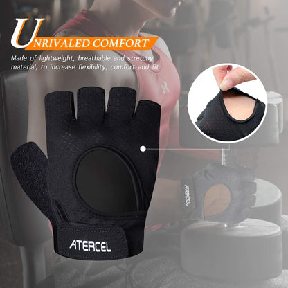 Weight Lifting Gloves Full Palm Protection, Workout Gloves for Gym, Cycling, Exercise, Breathable, Super Lightweight for Mens and Women