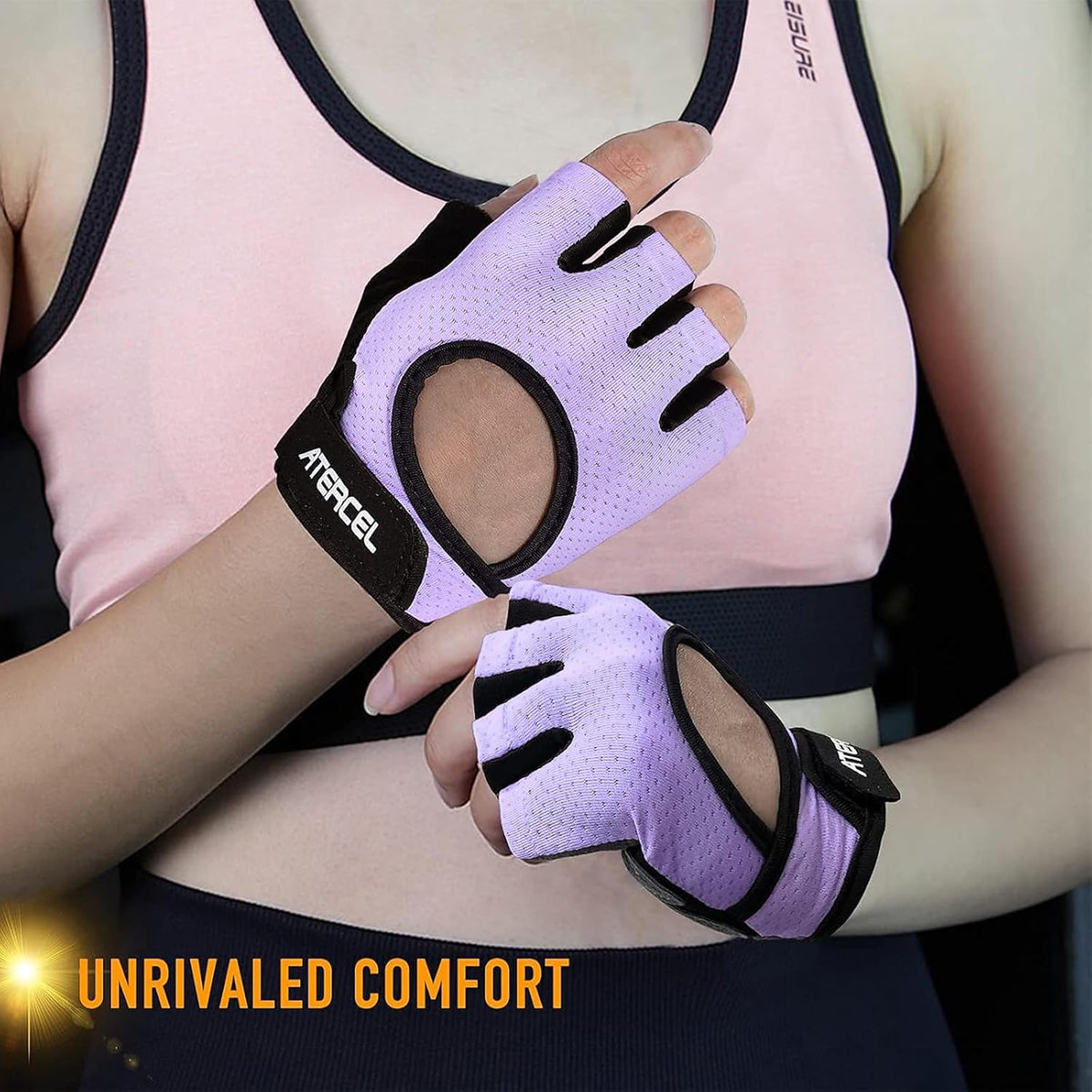 Weight Lifting Gloves Full Palm Protection, Workout Gloves for Gym, Cycling, Exercise, Breathable, Super Lightweight for Mens and Women