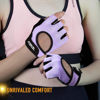 Weight Lifting Gloves Full Palm Protection, Workout Gloves for Gym, Cycling, Exercise, Breathable, Super Lightweight for Mens and Women