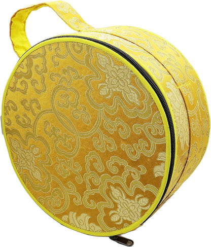 KHUSI Tibetan Singing Bowl, 9 Inch Hand-Hammered Meditation Sound Bowl with 2 Mallets, Silk Cushion & Carry Bag, Chakra Healing Yoga Gift
