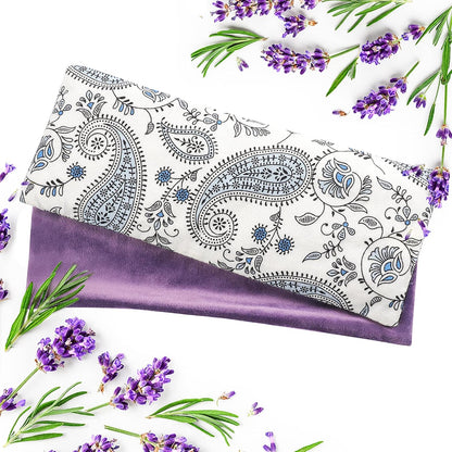 Lavender Eye Pillow for Relaxation, Yoga, Sleep, Weighted Eye Mask