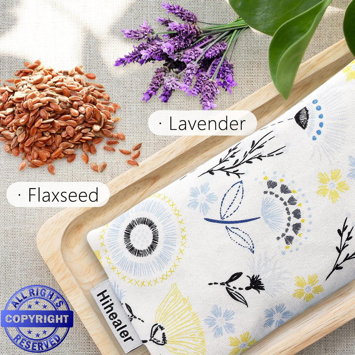 Lavender Eye Pillow for Relaxation, Yoga, Sleep, Weighted Eye Mask