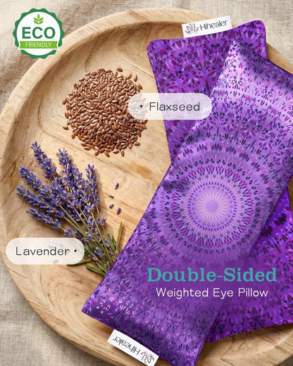 Lavender Eye Pillow for Relaxation, Yoga, Sleep, Weighted Eye Mask