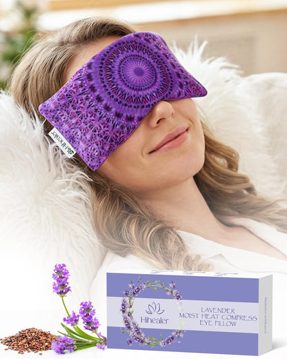 Lavender Eye Pillow for Relaxation, Yoga, Sleep, Weighted Eye Mask