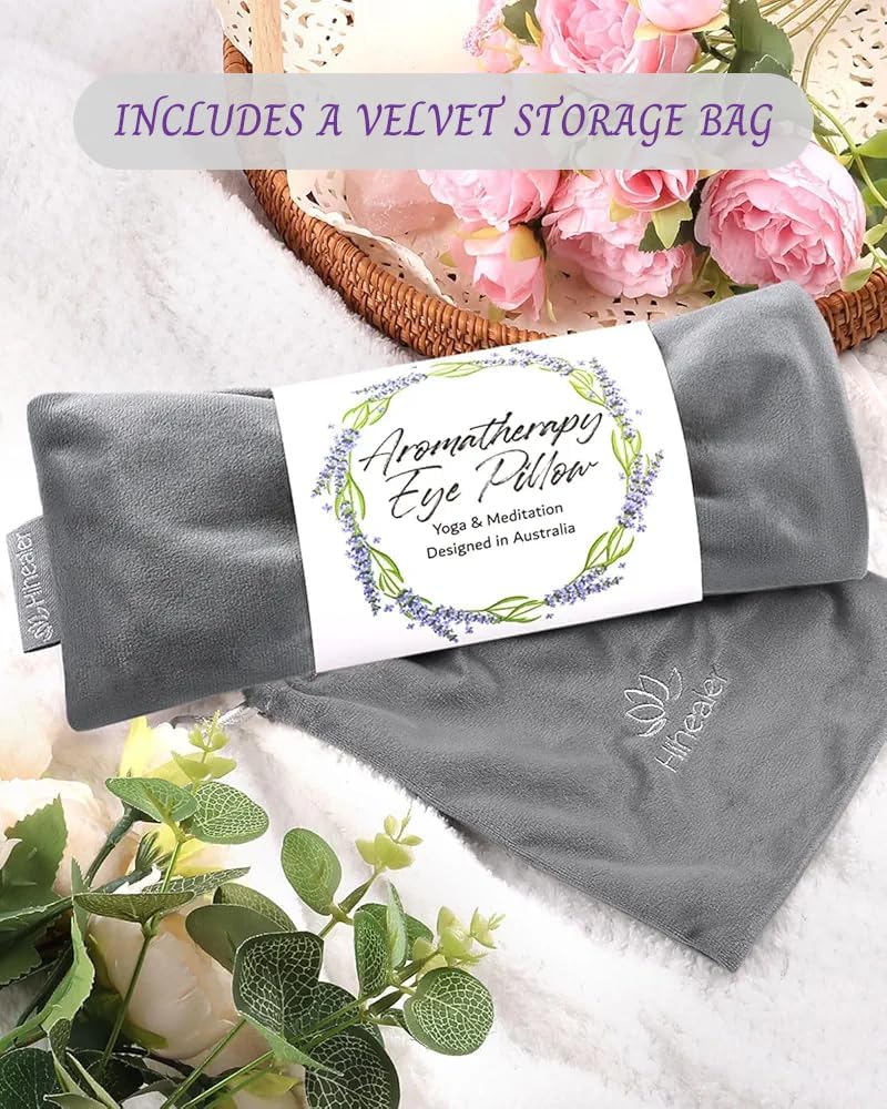 Lavender Eye Pillow for Relaxation, Yoga, Sleep, Weighted Eye Mask