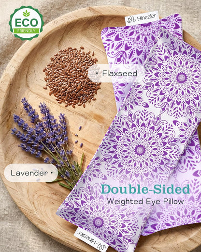 Lavender Eye Pillow for Relaxation, Yoga, Sleep, Weighted Eye Mask