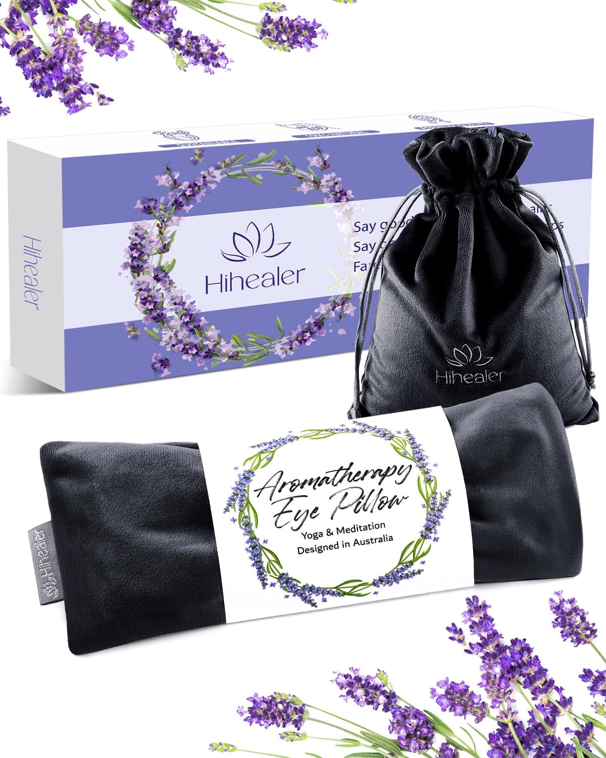 Lavender Eye Pillow for Relaxation, Yoga, Sleep, Weighted Eye Mask