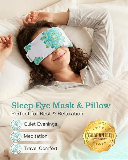 Lavender Eye Pillow for Relaxation, Yoga, Sleep, Weighted Eye Mask