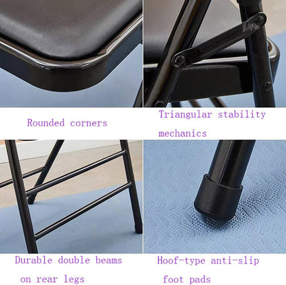Backless Yoga Chair-Portable Folding Chair for Flexibility and Strength Training- Materials and Sturdy Frame-Foldable Design-High Load Capacity,Black