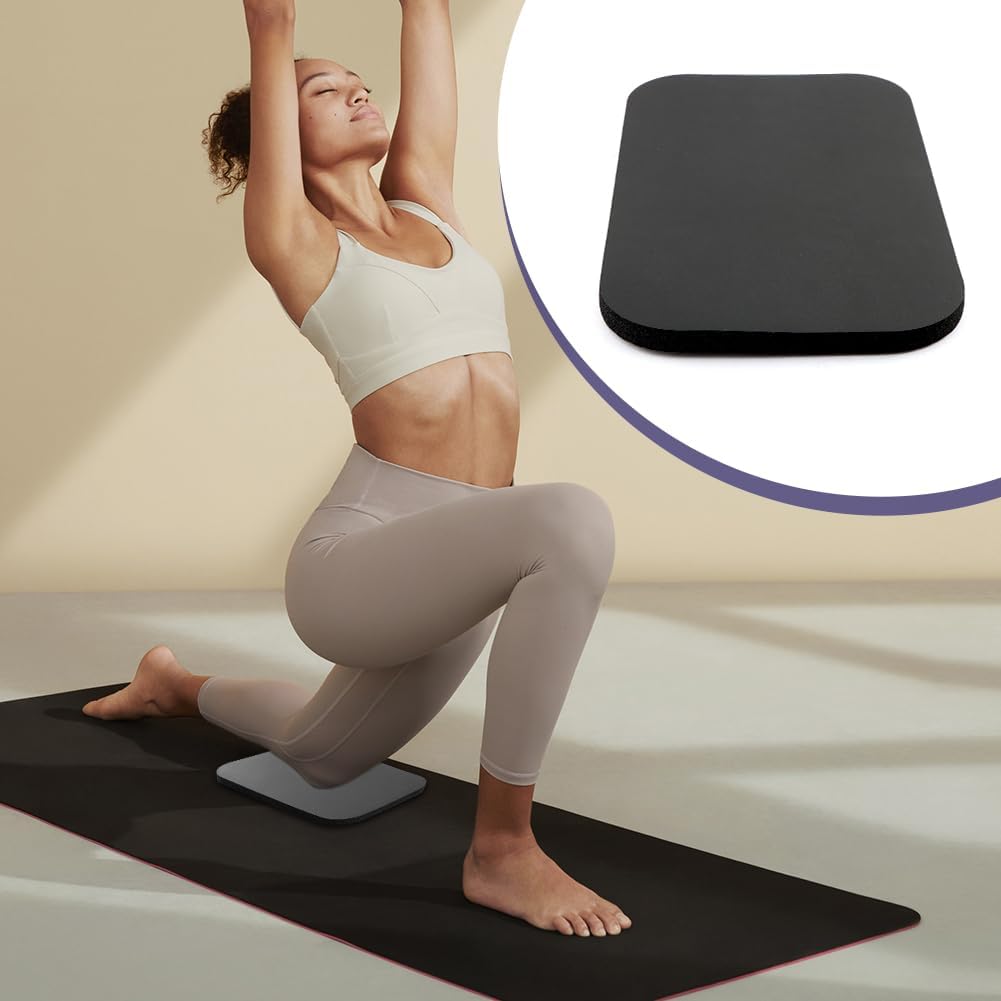 Yoga Knee Pad,High Density Foam NBR Material Yoga Knee Cushion,Clear Up Pain During Exercise,Exercise Pads for Knees Elbows Wrist,Ideal for Pilates and Planks