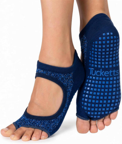 Toeless Grip Socks, Open Toe Non Slip Pilates Socks for Women