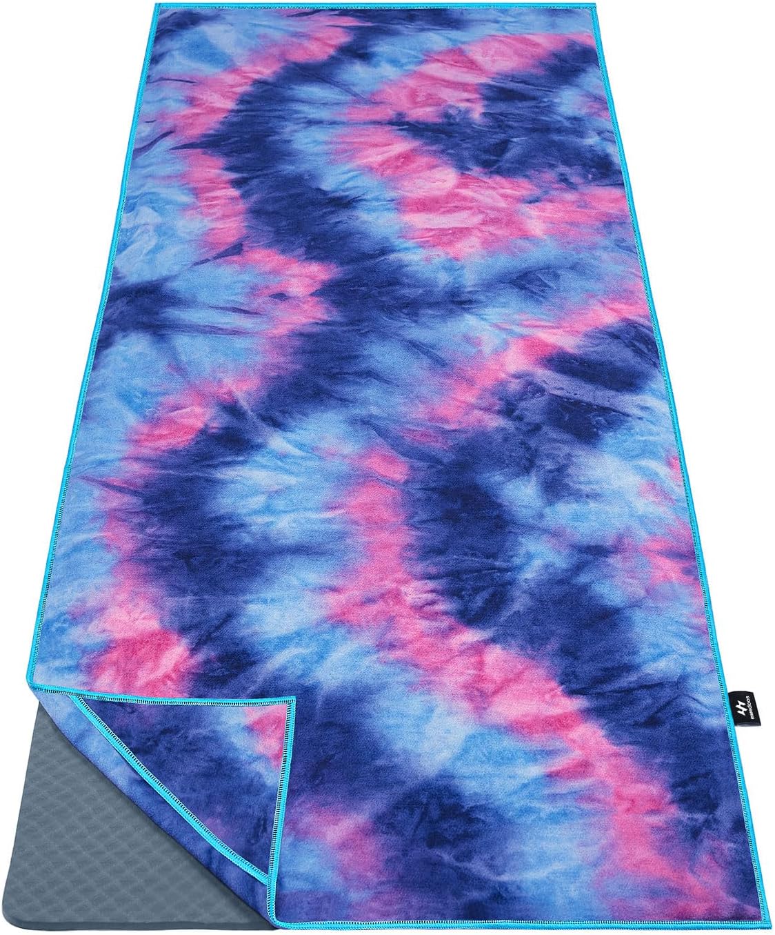 Yoga Towel Yoga Mat Towel with Anchor Fit Corners Non Slip Yoga Towels Hot Yoga Towel Yoga Pilates Workout Camping