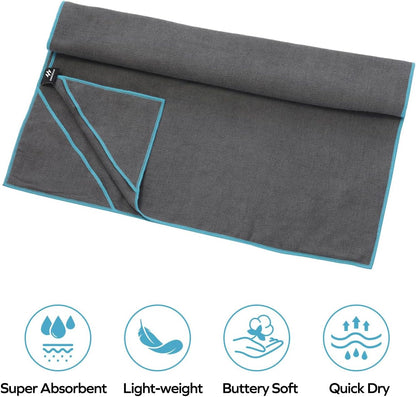 Yoga Towel Yoga Mat Towel with Anchor Fit Corners Non Slip Yoga Towels Hot Yoga Towel Yoga Pilates Workout Camping