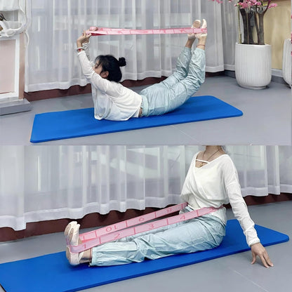 Multi-Loop Stretch Band - Yoga, Pilates, Ballet, and Physical Therapy Stretching Strap for Flexibility, Leg Stretching, and Exercise - Durable Stretching Equipment