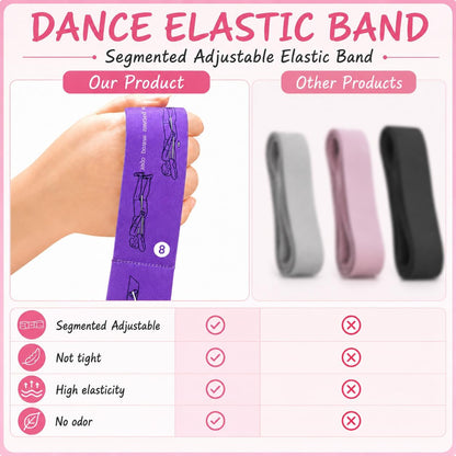 Multi-Loop Stretch Band - Yoga, Pilates, Ballet, and Physical Therapy Stretching Strap for Flexibility, Leg Stretching, and Exercise - Durable Stretching Equipment