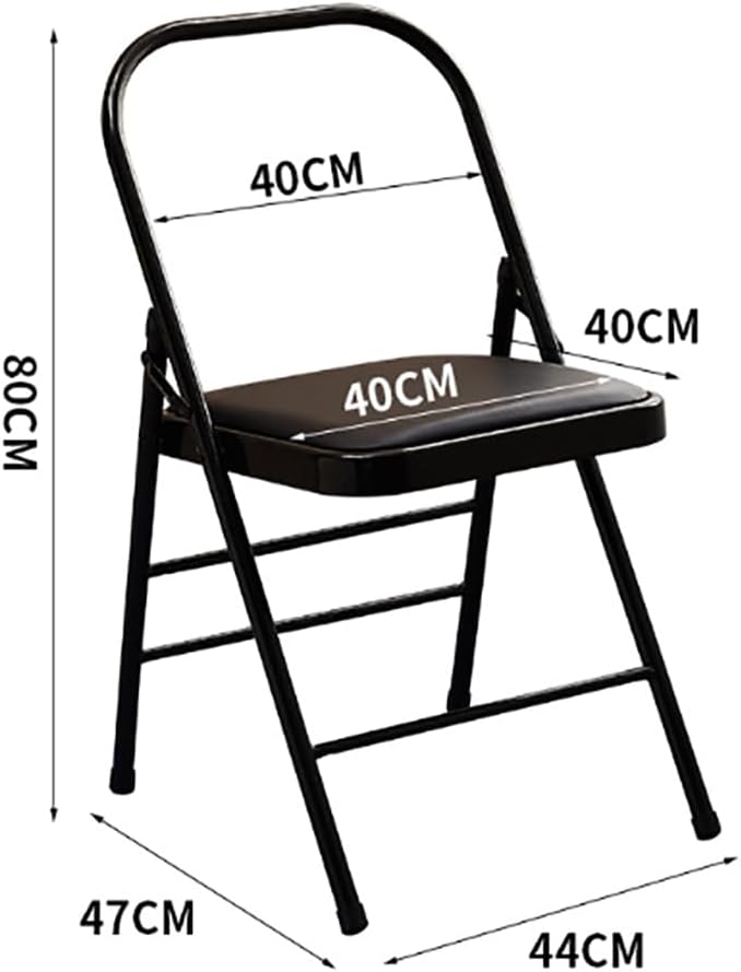 Yoga Chair Yoga Auxiliary Chair,Backless Yoga Chair,with Non-Slip Feet Covers for Flexibility and Strength Training 44x47x80cm,Brown
