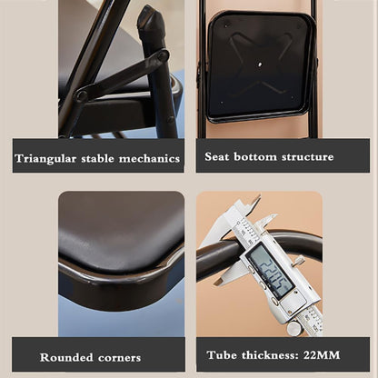Yoga Chair Yoga Auxiliary Chair,Backless Yoga Chair,with Non-Slip Feet Covers for Flexibility and Strength Training 44x47x80cm,Brown
