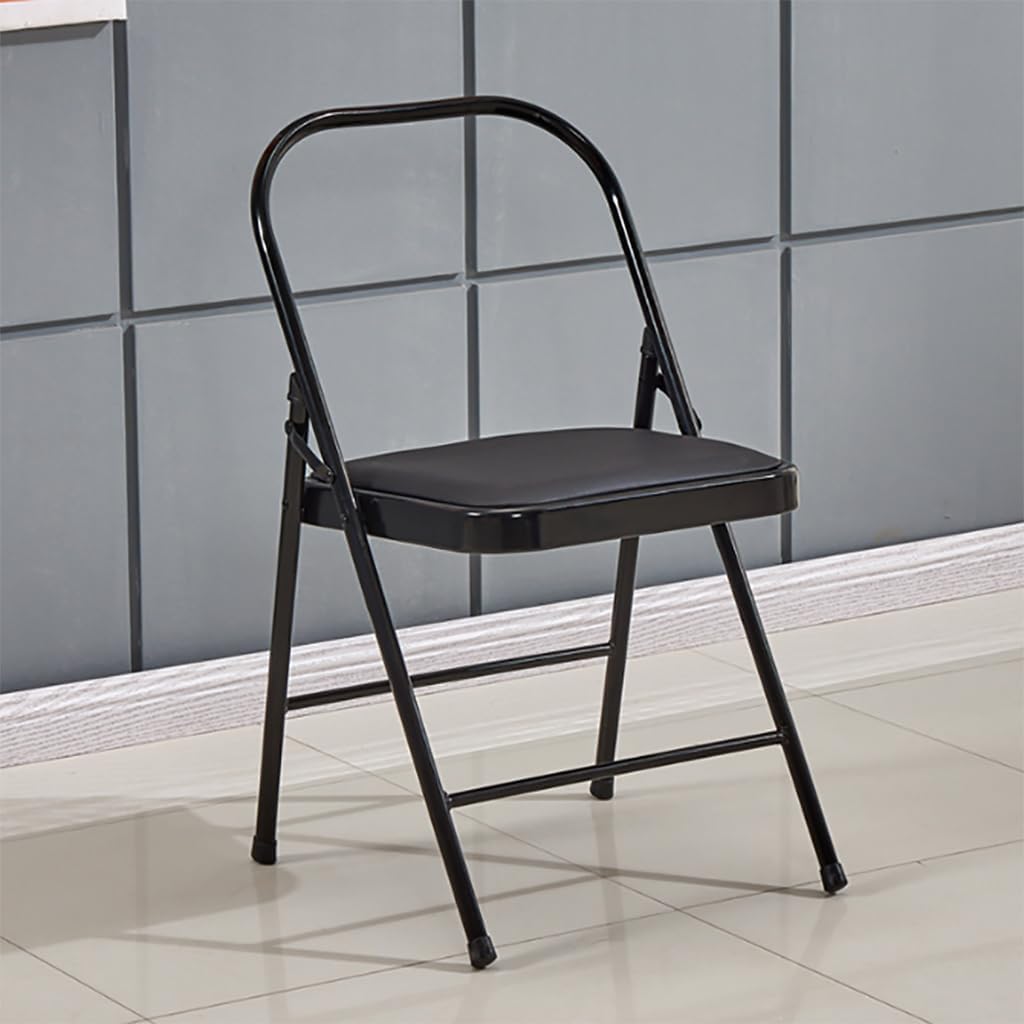 Yoga Chair Yoga Auxiliary Chair,Backless Yoga Chair,with Non-Slip Feet Covers for Flexibility and Strength Training 44x47x80cm,Brown