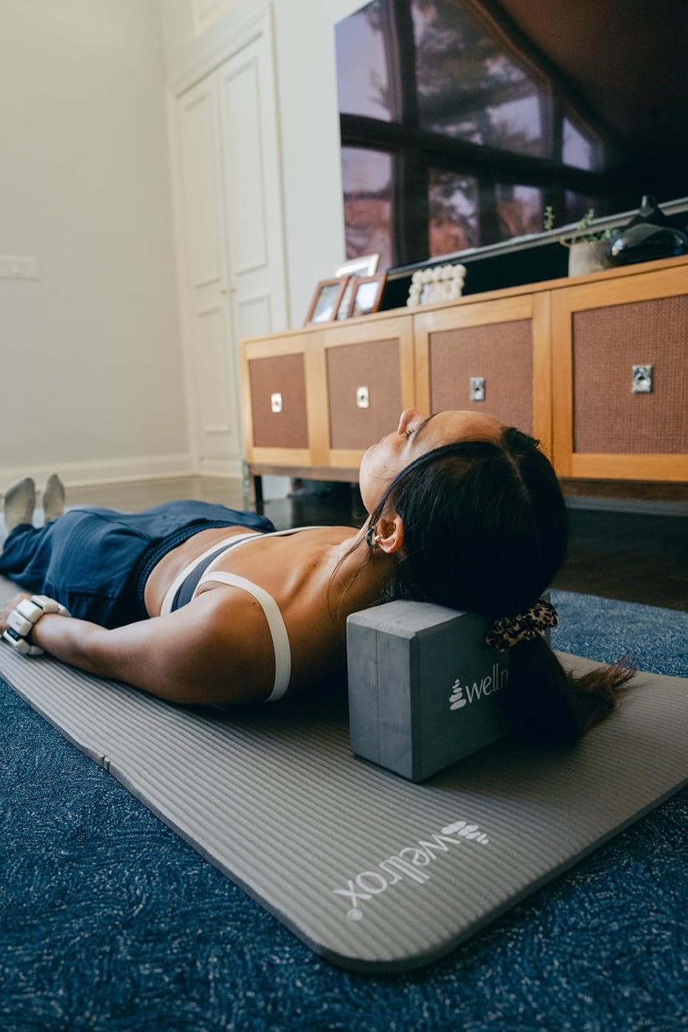 Supportive Yoga Block Non-Slip EVA for Yoga, Pilates, Stretching, and Meditation (4"x6"x9")