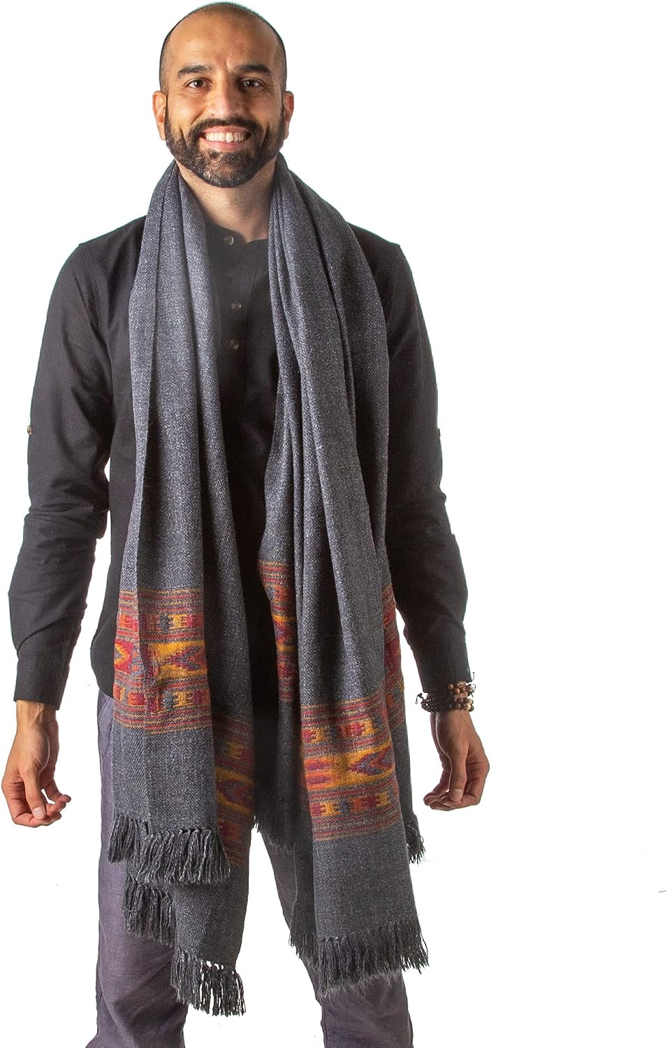 Meditation Shawl or Blanket, Exotic Shawl/Wrap, Oversize Scarf or Stole. Unisex