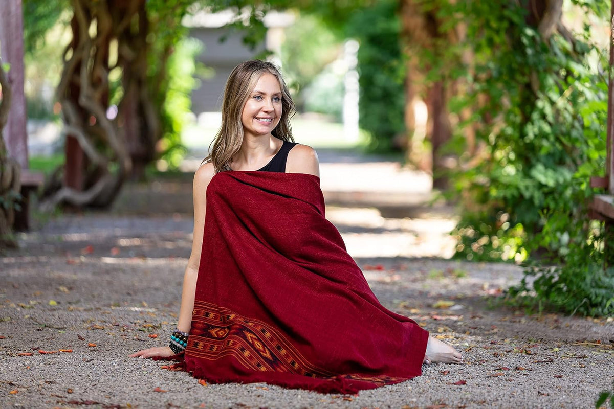 Meditation Shawl or Blanket, Exotic Shawl/Wrap, Oversize Scarf or Stole. Unisex