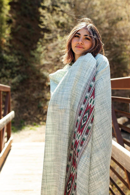 Meditation Shawl or Blanket, Exotic Shawl/Wrap, Oversize Scarf or Stole. Unisex