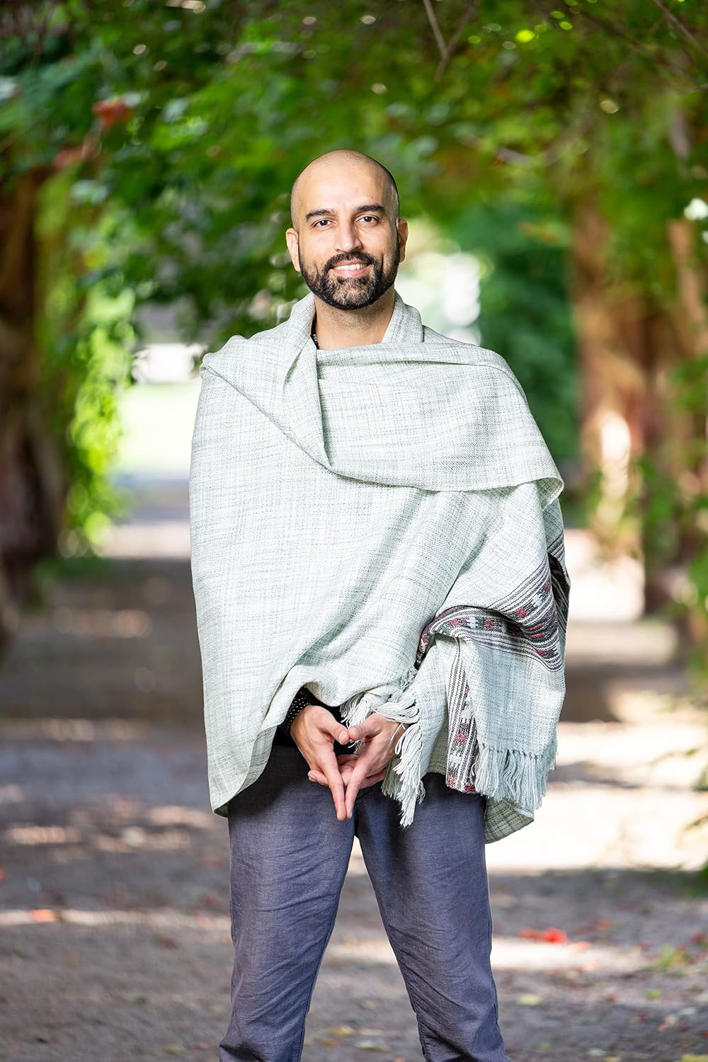 Meditation Shawl or Blanket, Exotic Shawl/Wrap, Oversize Scarf or Stole. Unisex