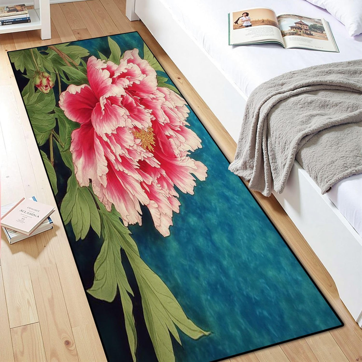 Runner Rug Washable 2x8 Leopard Print Seamless Leopard Skin Fashionable Cheetah Fur Non-Slip Hallway Area Rug Indoor Outdoor Home Decor for Entryway Bathroom Kitchen Carpet Yoga Floor Mat