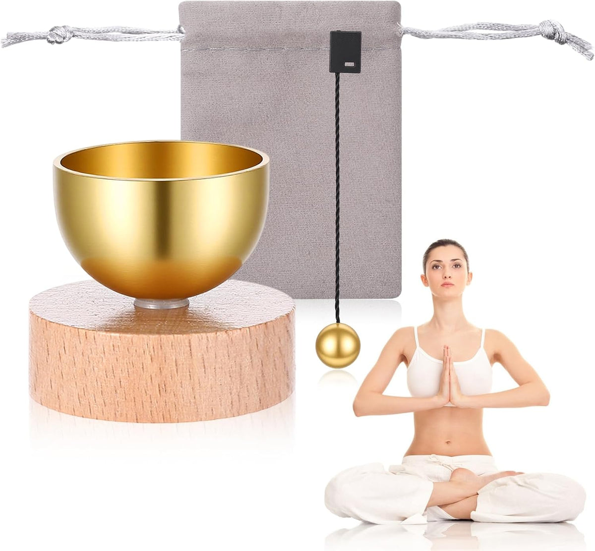MIni Singing Bowl Set, Meditation Sound Bowl with Bag