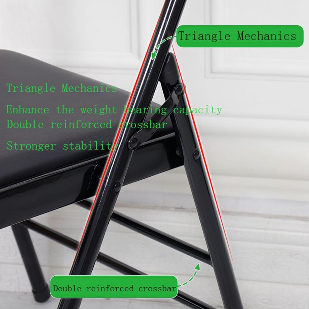 Iyengar Yoga Chair Foldable Backless Chair for Yoga Practice-Metal Yoga Assist Chair for Deepening Yoga Practice,Normal,Black