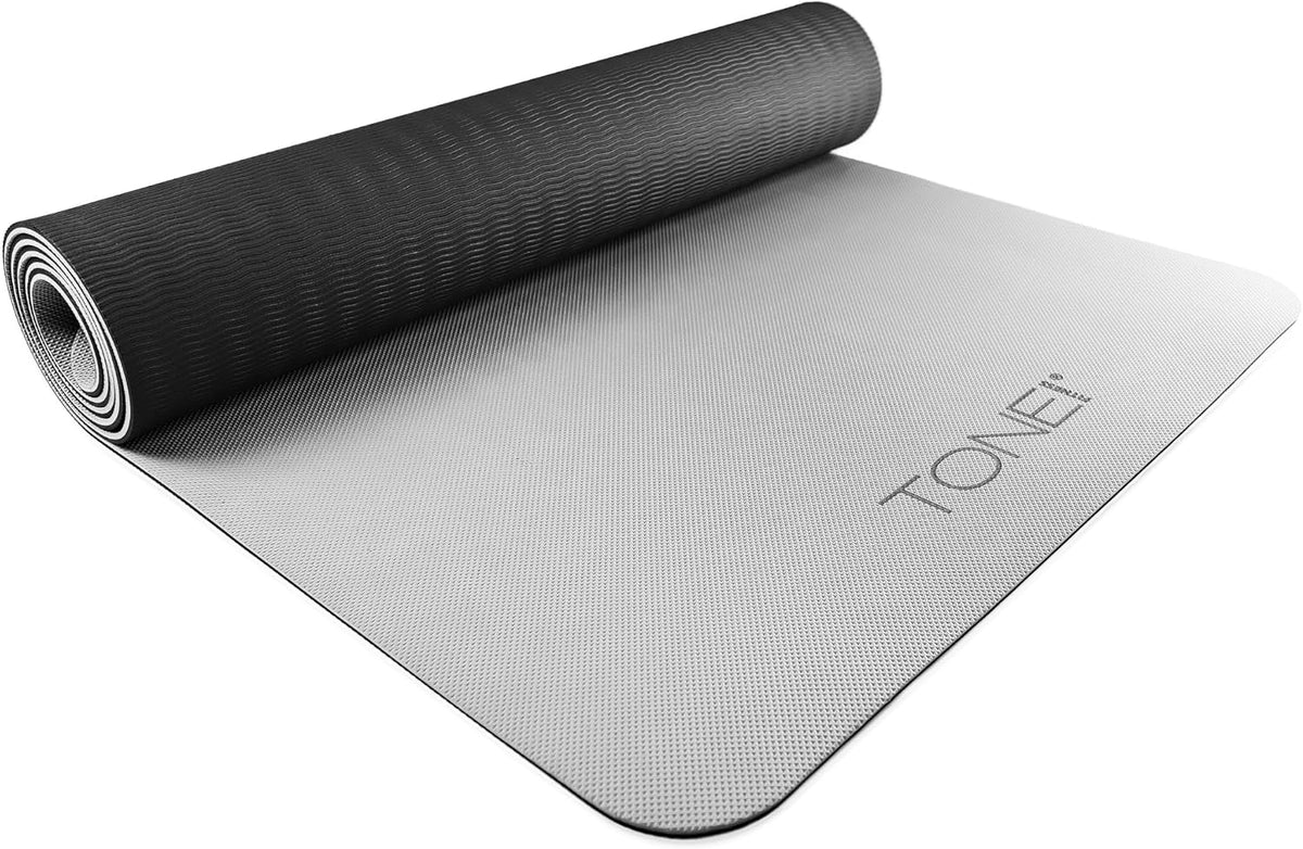 1/4" Yoga Mat, Non-Slip Exercise & Pilates Mat with Strap