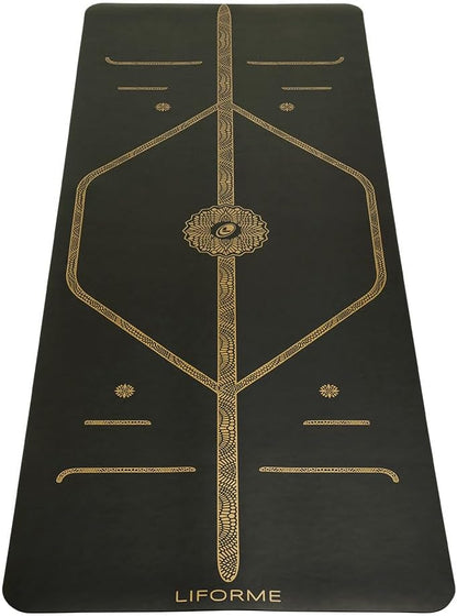 Printed Yoga Mat - Patented Alignment Design, Ultimate Grip
