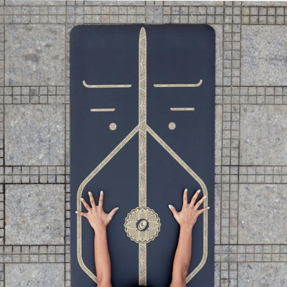 Printed Yoga Mat - Patented Alignment Design, Ultimate Grip