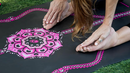Printed Yoga Mat - Patented Alignment Design, Ultimate Grip