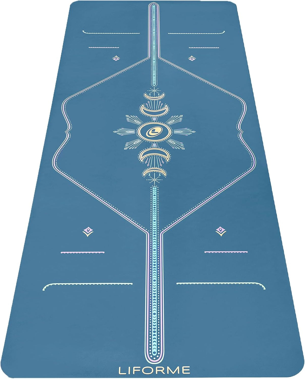 Printed Yoga Mat - Patented Alignment Design, Ultimate Grip