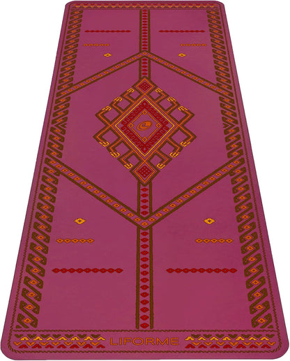 Printed Yoga Mat - Patented Alignment Design, Ultimate Grip